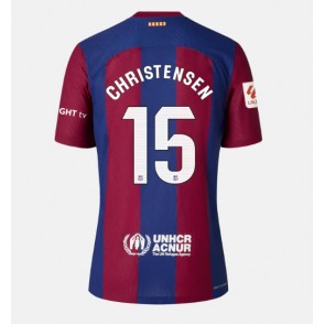 Barcelona Andreas Christensen #15 Koszulka Podstawowych Kobiety 2023-24 Krótki Rękaw